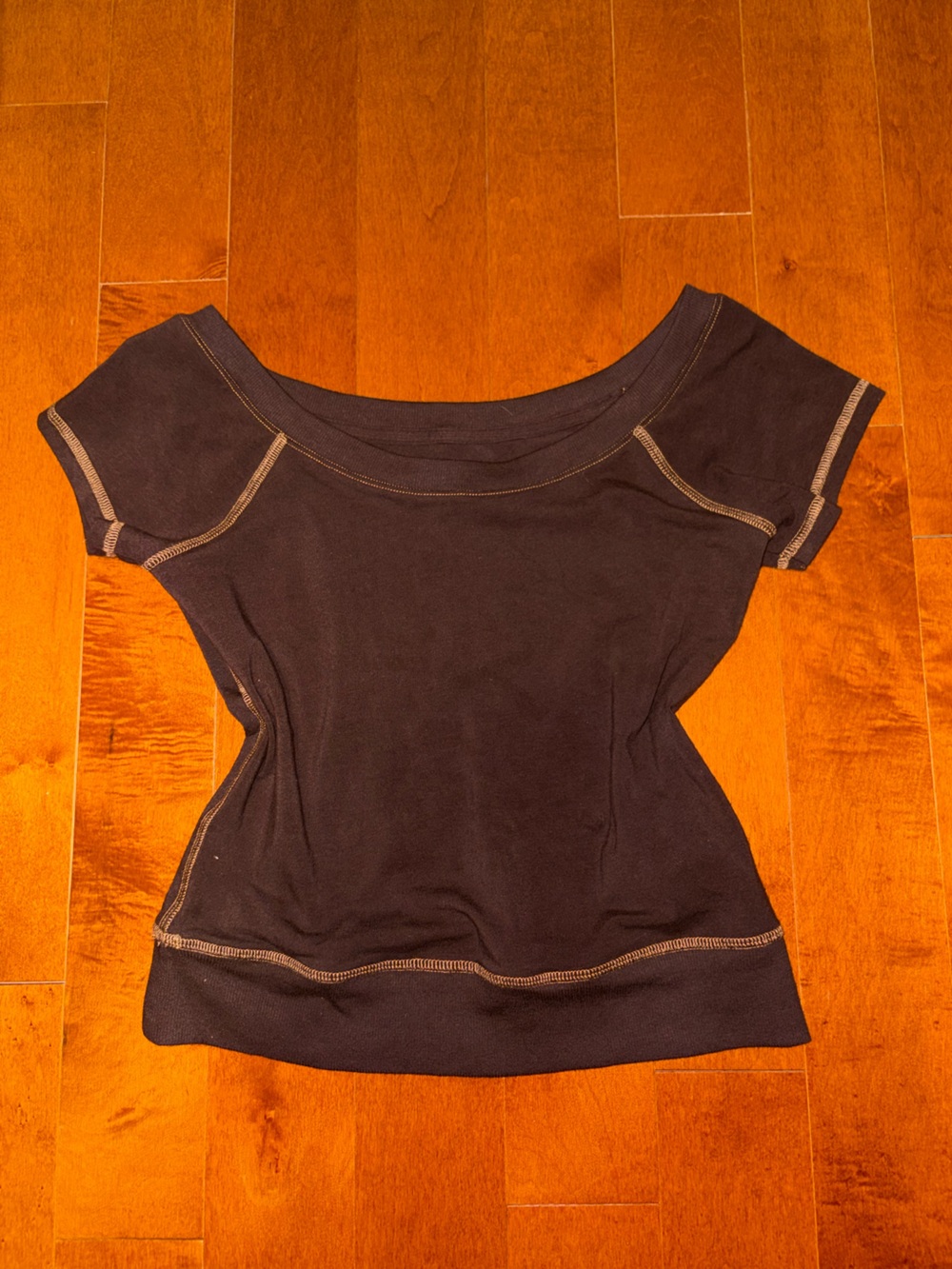 Hollister Black Sports Bra with Contrast Stitching